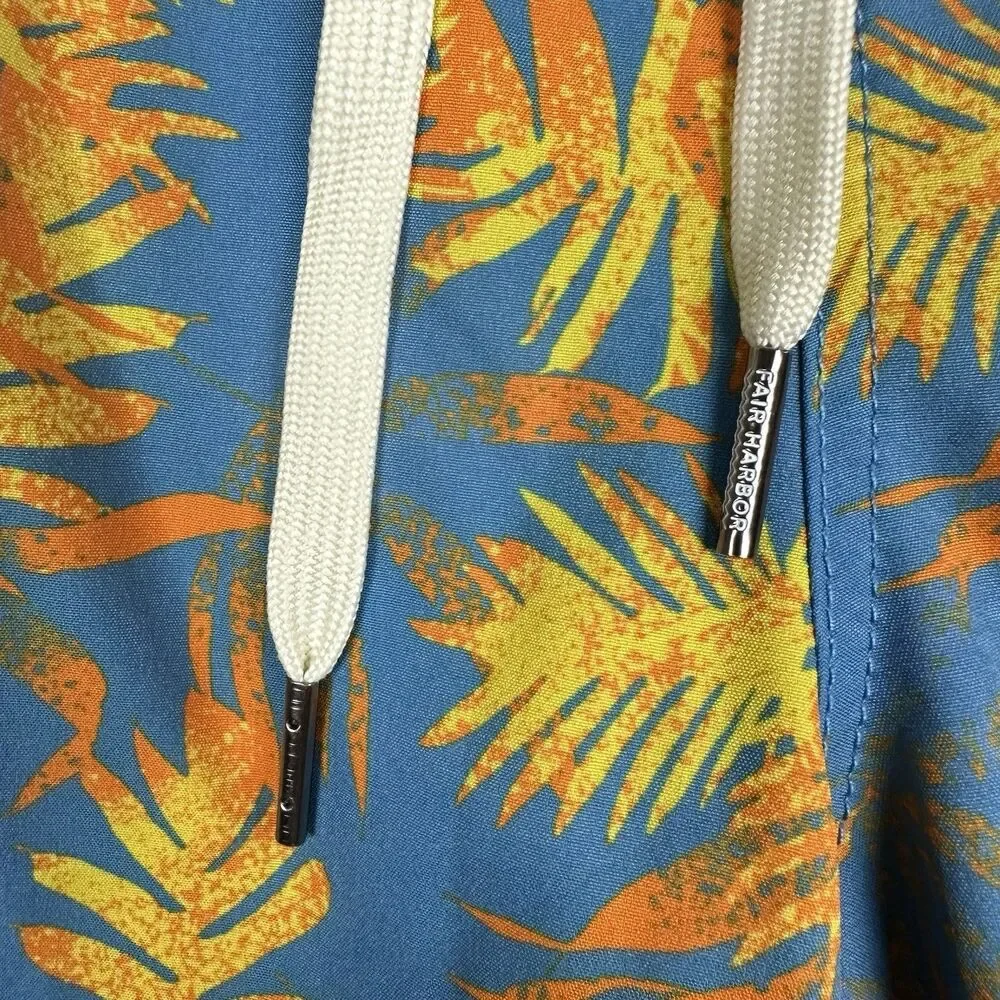Fair Harbor Anchor Swim Trunks Shorts 2XL Sundrenched Palms Brief Lined Pockets - Picture 2 of 13